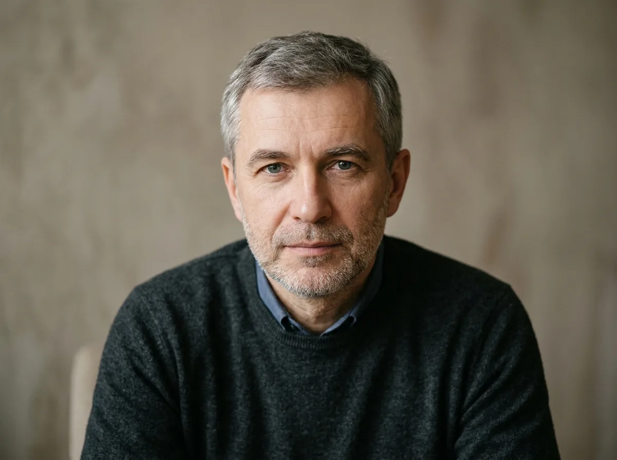 Аватар пользователя Дмитрий, мужчина 51 год, нейтральный фон, сдержанный портрет для отзыва